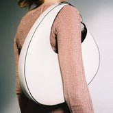 White Moon Bag With A Ring Strap